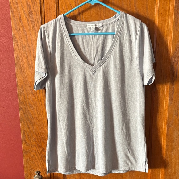 PATTIE TRIBLEND V-NECK TEE - Sea Mist - Picture 1 of 3